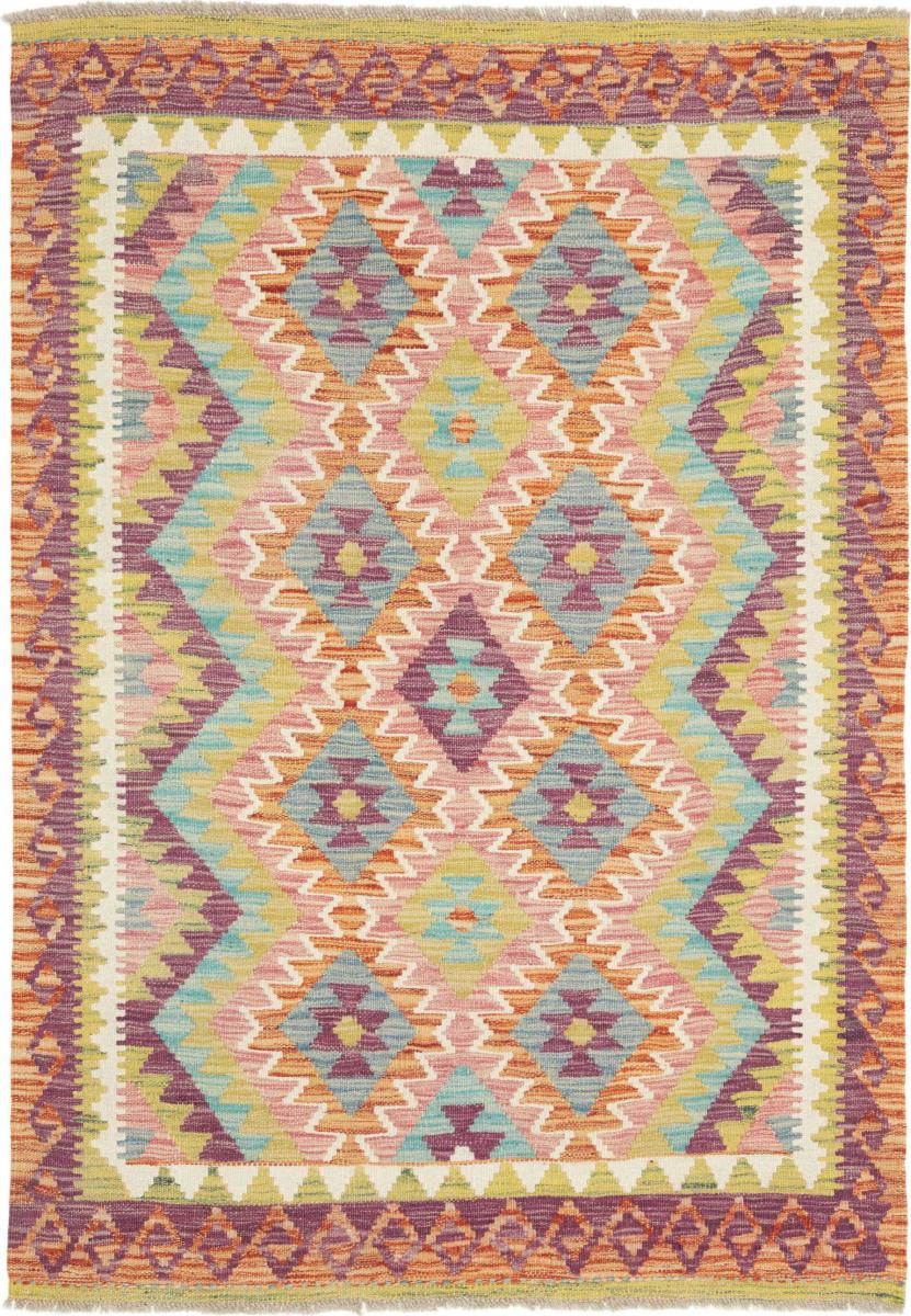 Tapis afghan Kilim Afghan 145x99 145x99, Tapis persan Tissé à la main