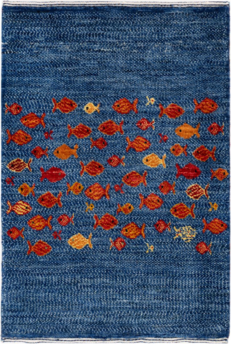 Perserteppich Perser Gabbeh Loribaft Atelier 94x62 94x62, Perserteppich Handgeknüpft