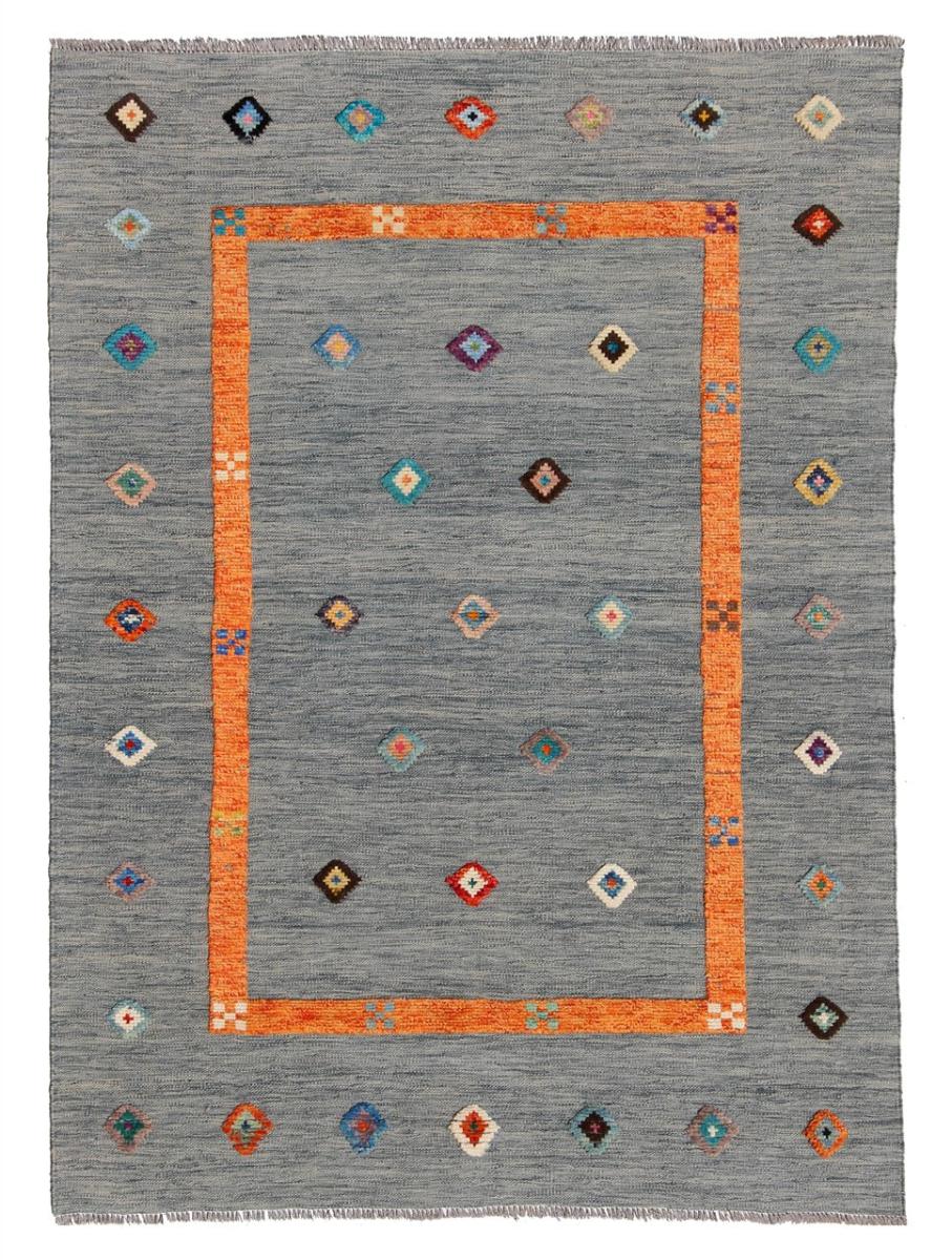 Alfombra afgana Kilim Afghan Nimbaft Edition 187x146 187x146, Alfombra persa Tejido a mano