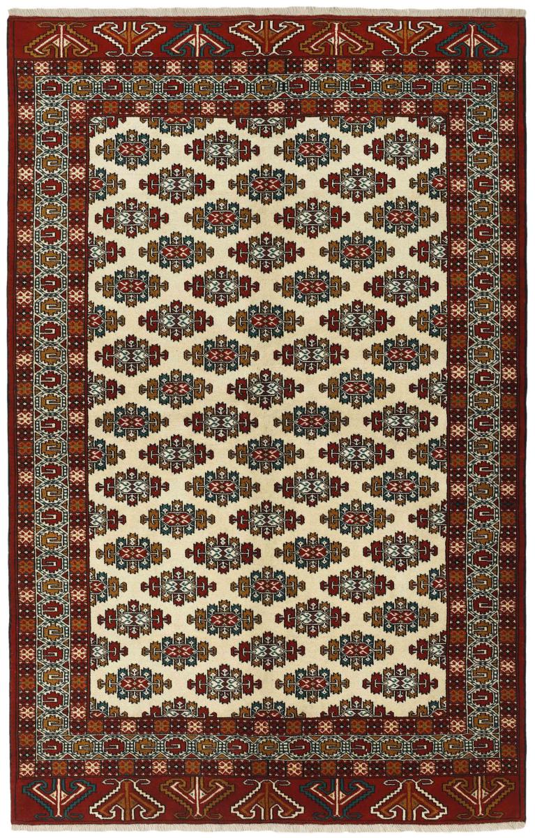 Perzsa szőnyeg Turkaman 8'0"x5'2" 8'0"x5'2", Perzsa szőnyeg Kézzel csomózva