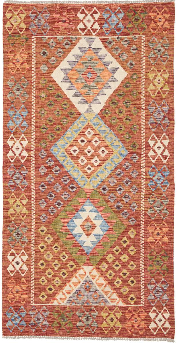 Afghansk teppe Kelim Afghan 193x99 193x99, Persisk teppe Handwoven 