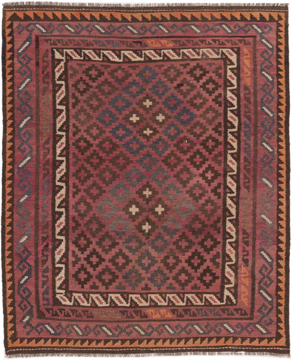 Afghanischer Teppich Kelim Afghan Antik 114x99 114x99, Perserteppich Handgewebt