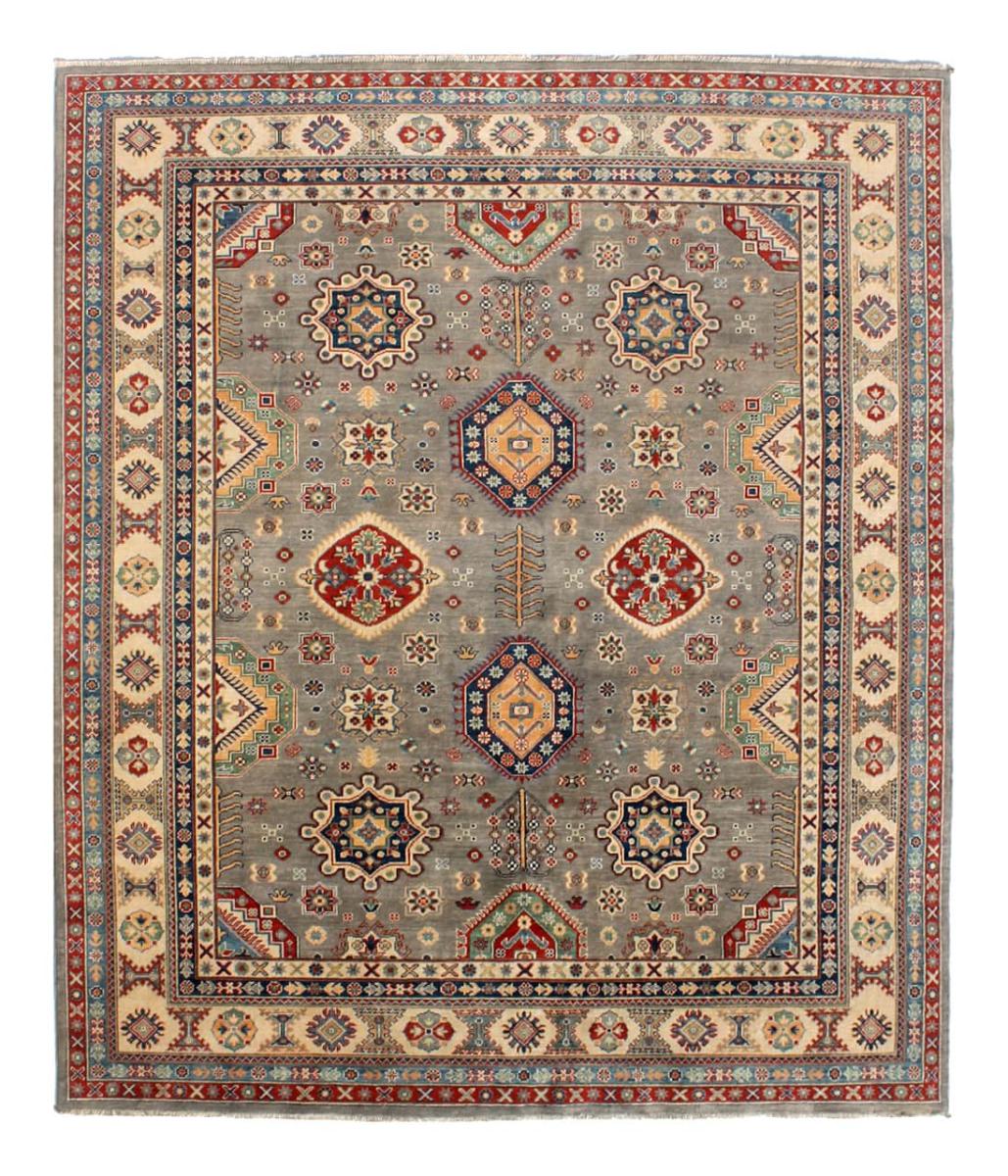 Afghaans tapijt Kazak Ghazni 283x241 283x241, Perzisch tapijt Handgeknoopte