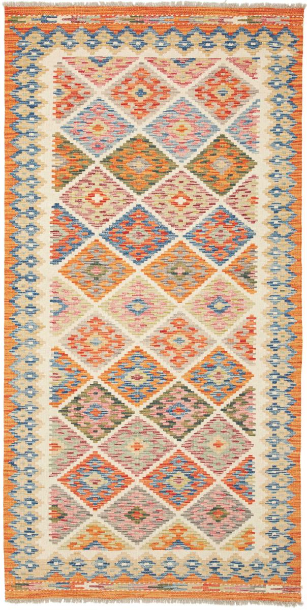 Afghanska mattan Kilim Afghan 208x105 208x105, Persisk matta handvävd 