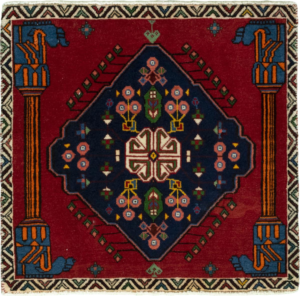 Persian Rug Shiraz 62x66 62x66, Persian Rug Knotted by hand