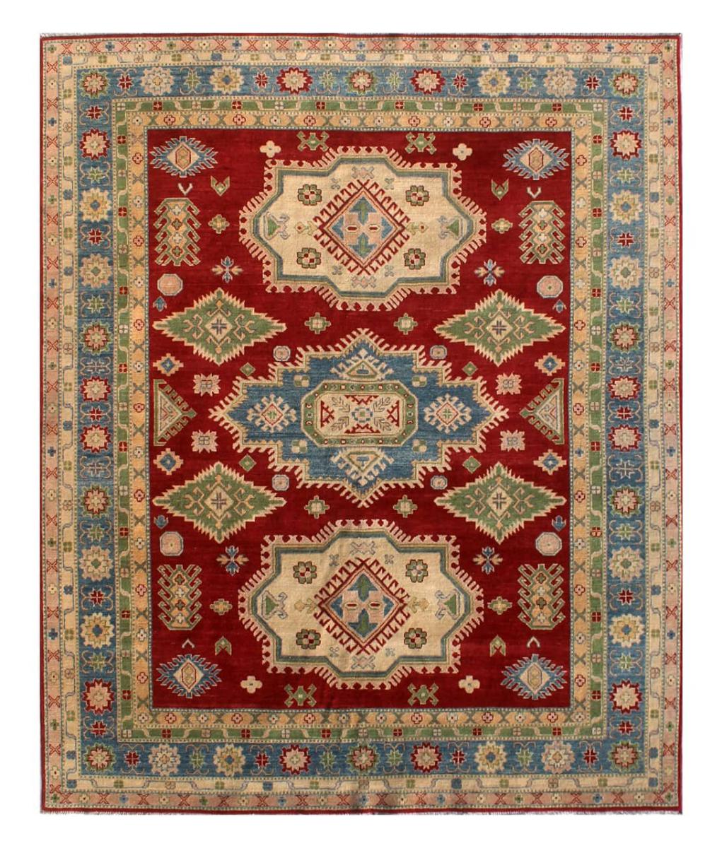 Alfombra afgana Kazak Ghazni 303x247 303x247, Alfombra persa Anudado a mano