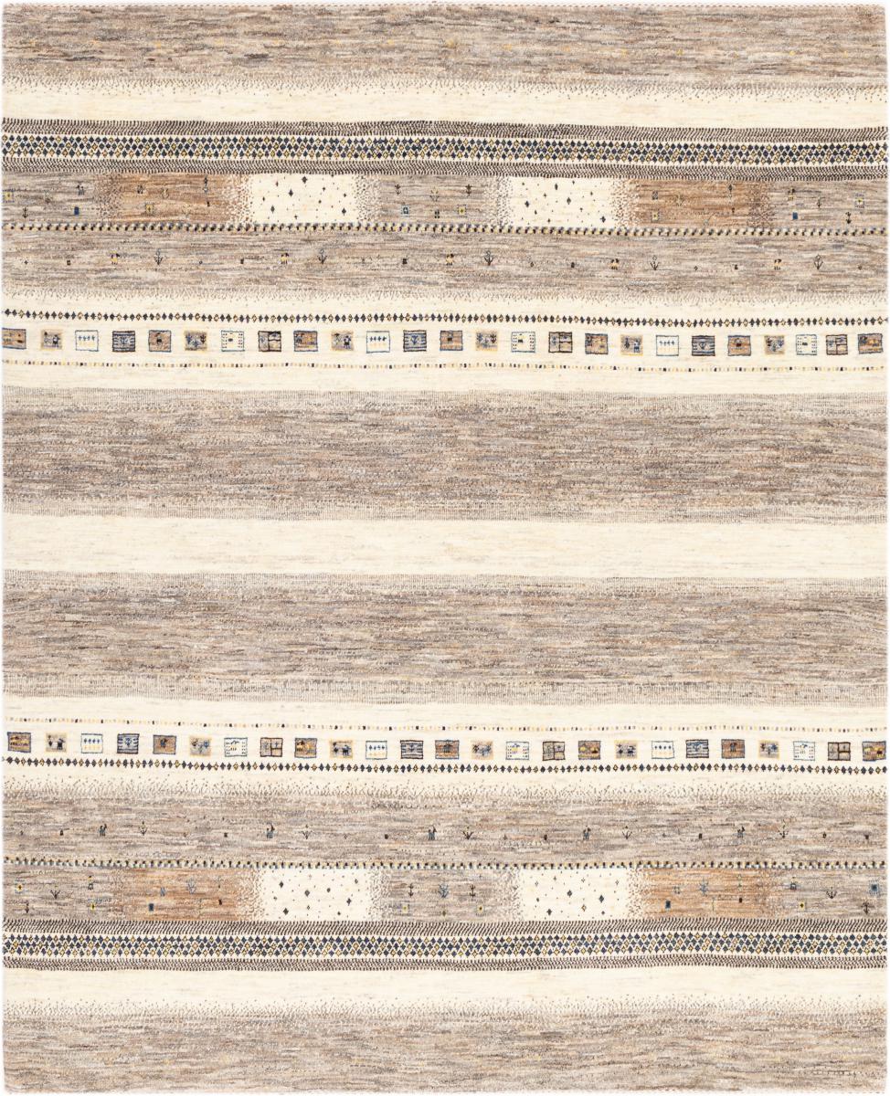 Tapis persan Persan Gabbeh Loribaft Natura 241x199 241x199, Tapis persan Noué à la main