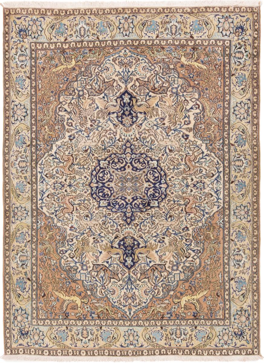 Persian Rug Qum 196x143 196x143, Persian Rug Knotted by hand