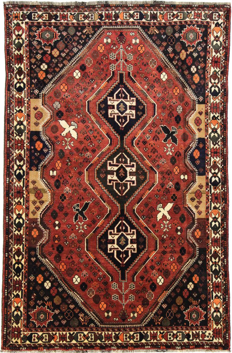 Persisk tæppe Ghashghai 258x165 258x165, Persisk tæppe Knyttet i hånden