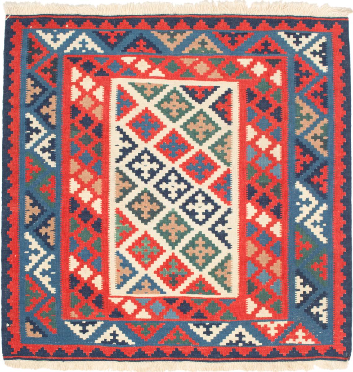 Tapete persa Kilim Fars 104x103 104x103, Tapete persa Tecido à mão