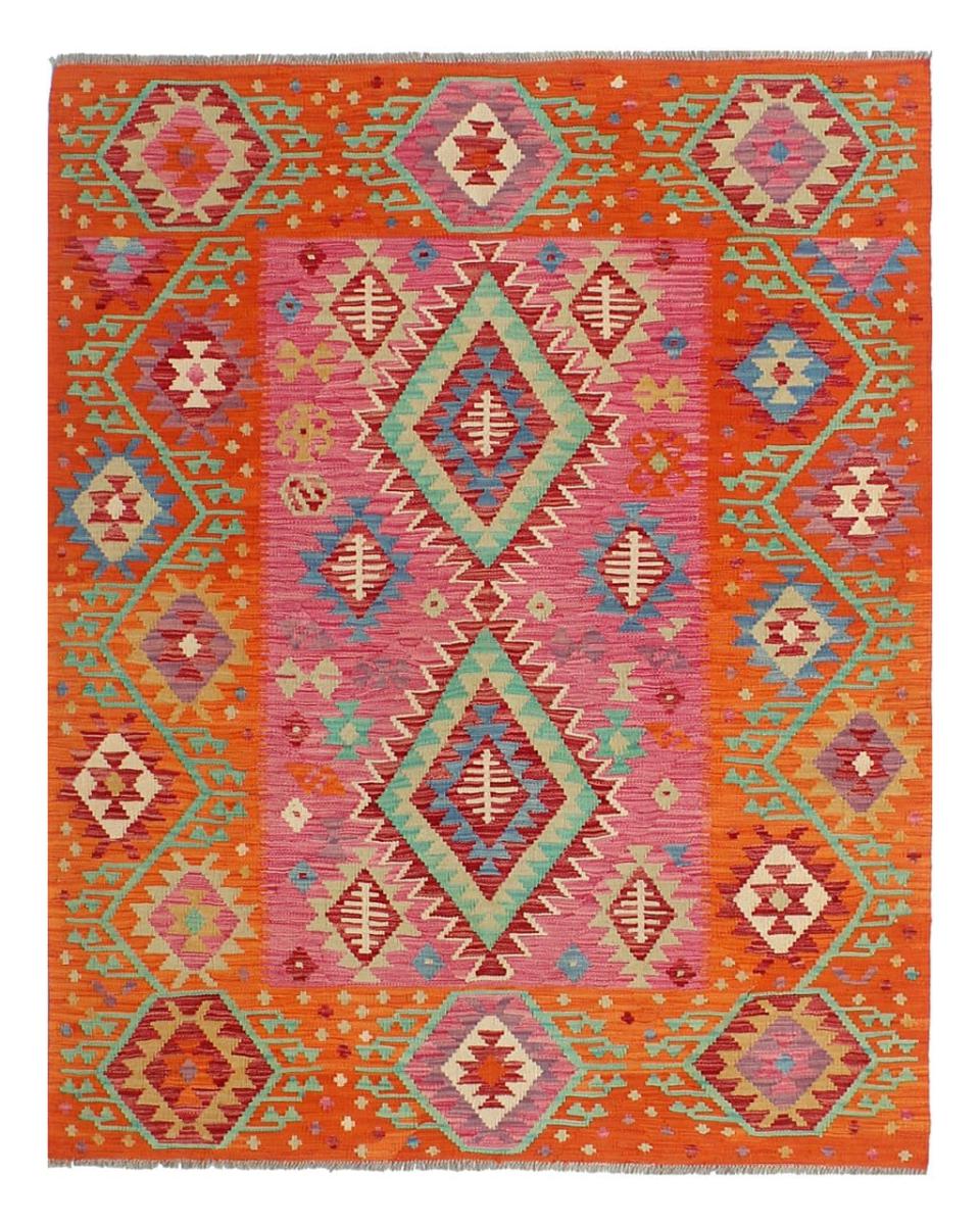 Afghan rug Kilim Afghan 6'6"x5'2" 6'6"x5'2", Persian Rug Woven by hand