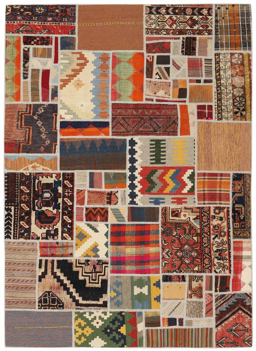 Perzsa szőnyeg Kilim Patchwork 201x141 201x141, Perzsa szőnyeg szőttesek