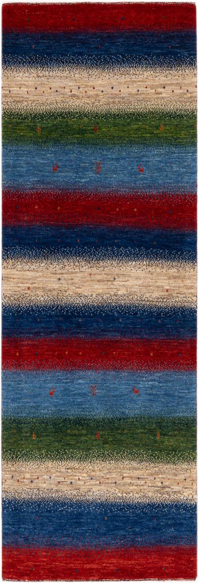 Tapis persan Persan Gabbeh Loribaft Essence 253x87 253x87, Tapis persan Noué à la main