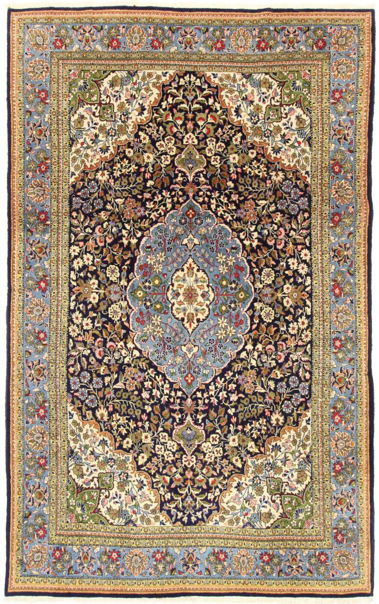 Tapis persan Ghom 355x222 355x222, Tapis persan Noué à la main
