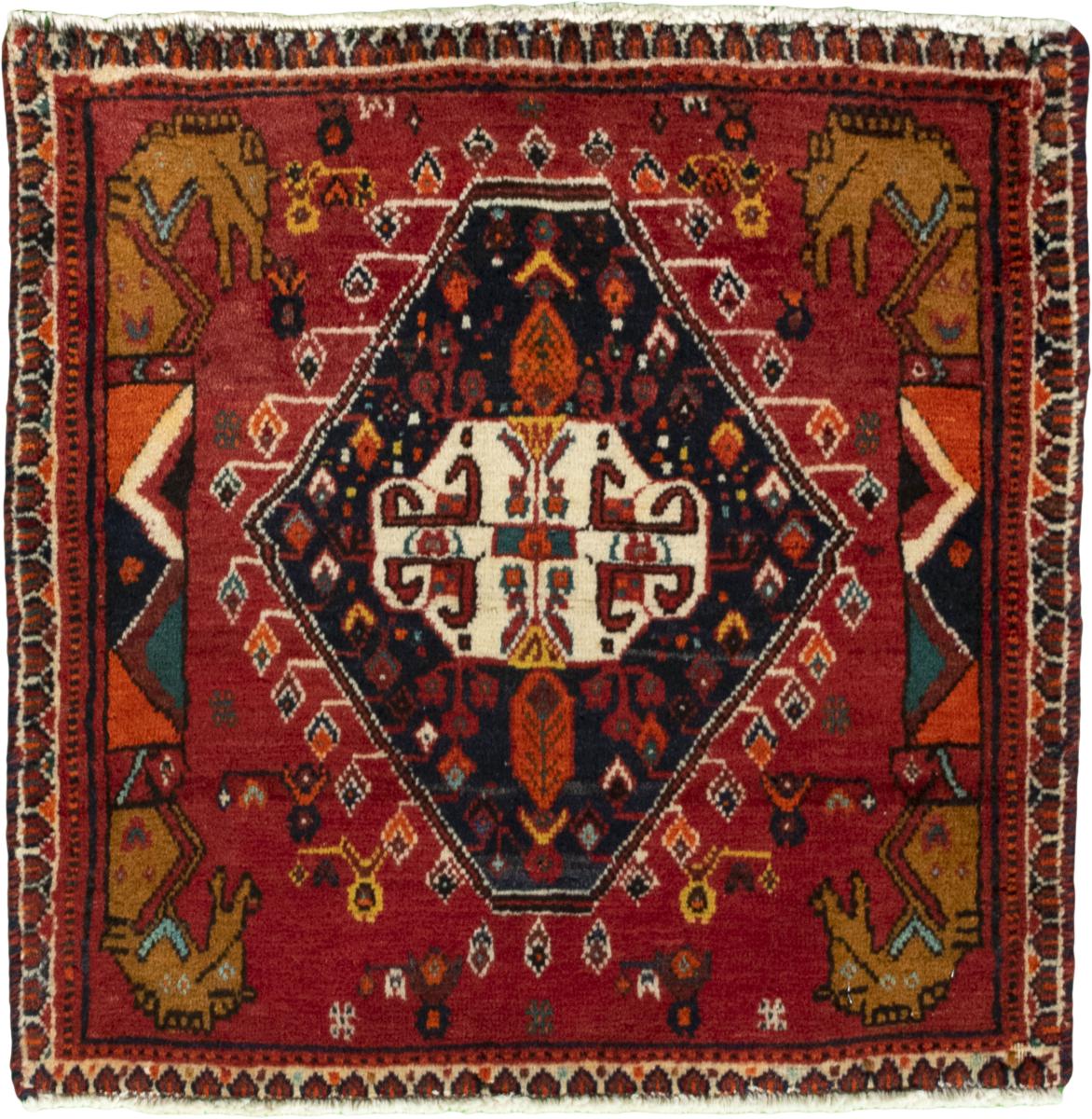 Tappeto persiano Shiraz 59x61 59x61, Tappeto persiano Annodato a mano
