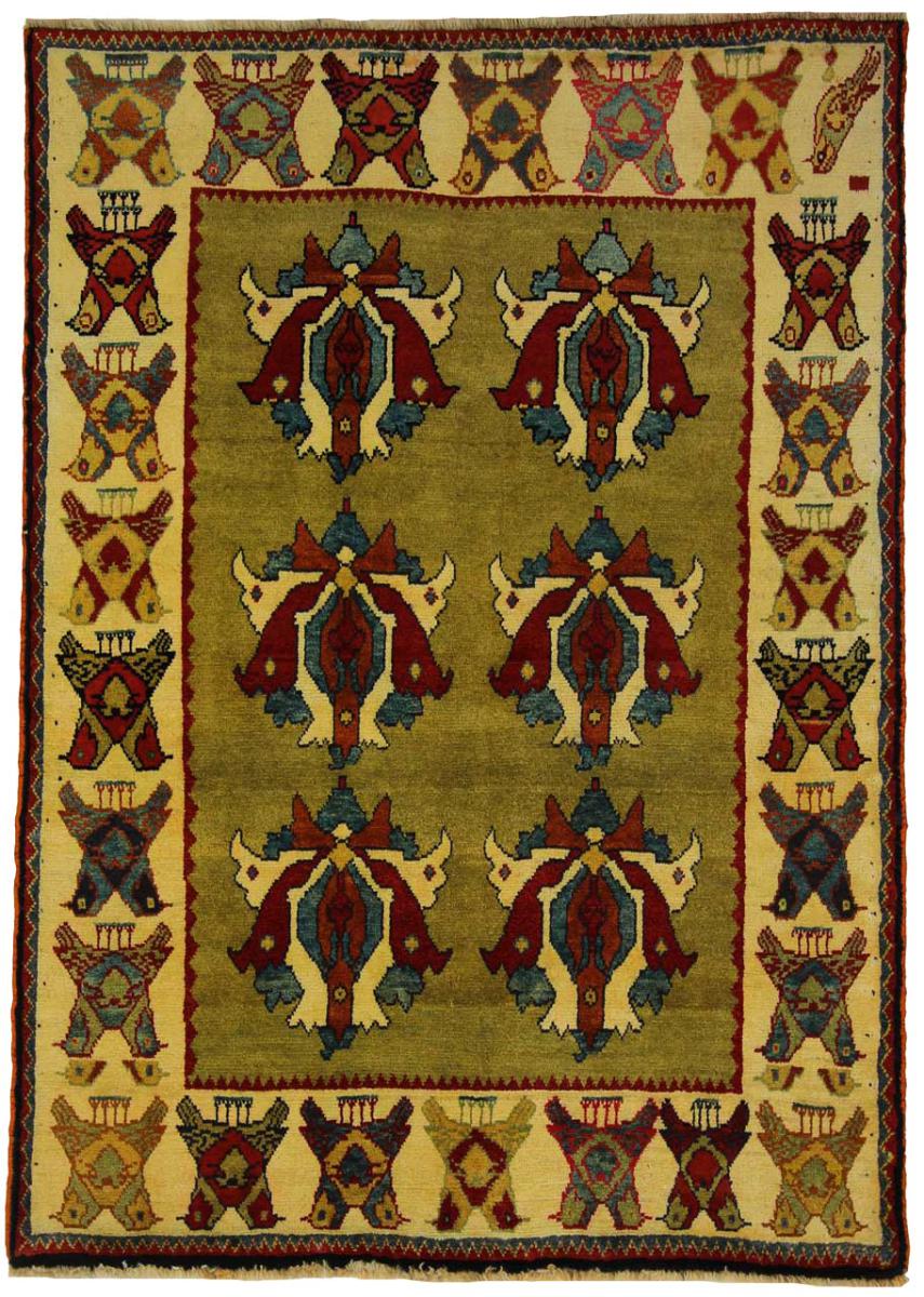 Persisk tæppe Shiraz 188x132 188x132, Persisk tæppe Knyttet i hånden