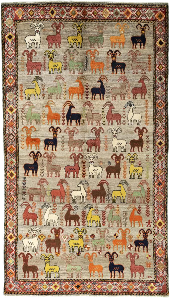 Tapis persan Persan Gabbeh Ghashghai 280x160 280x160, Tapis persan Noué à la main
