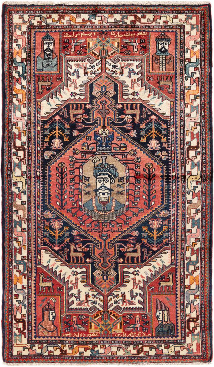 Tapis persan Tuyserkan 207x117 207x117, Tapis persan Noué à la main