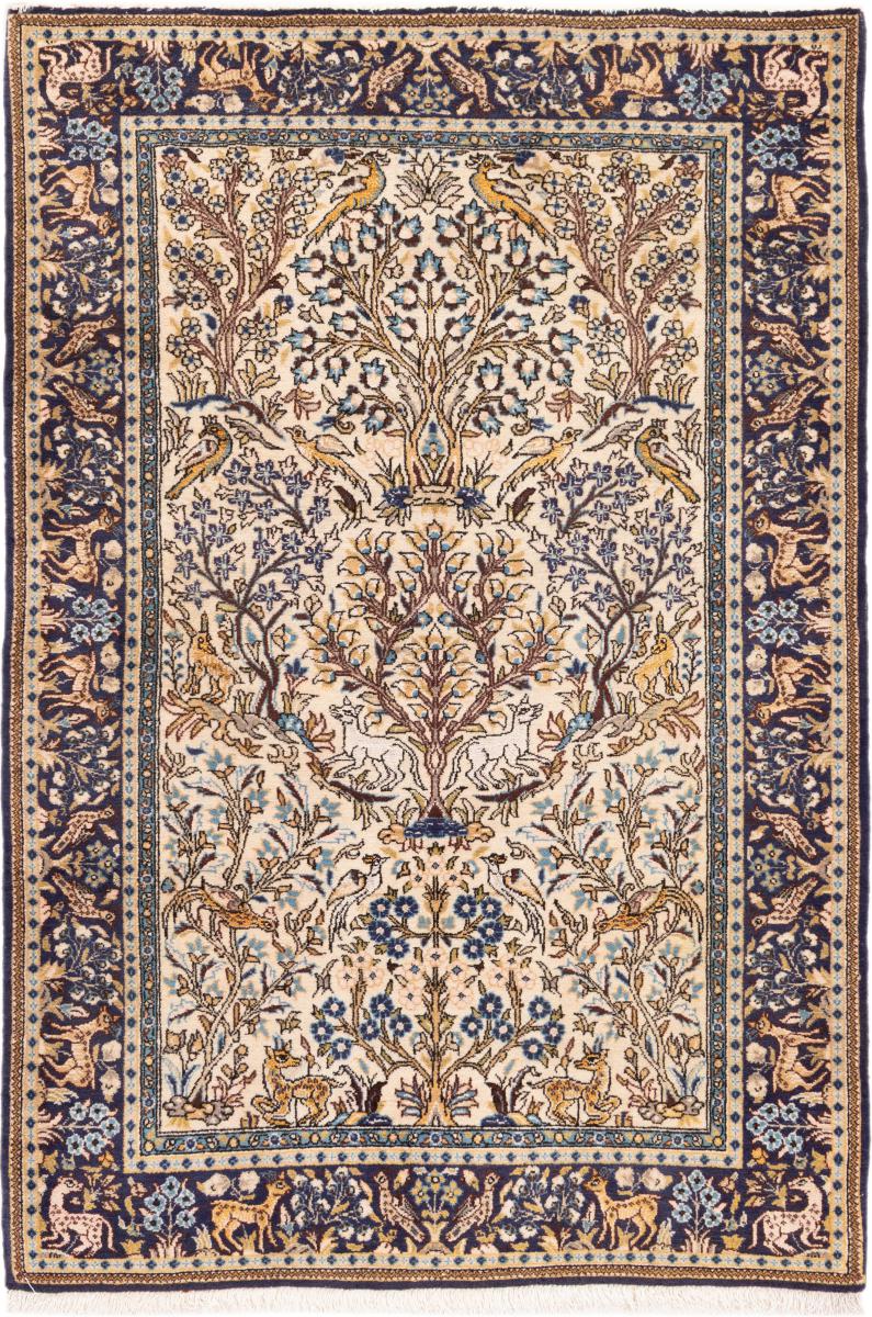 Tapis persan Ghom 161x101 161x101, Tapis persan Noué à la main