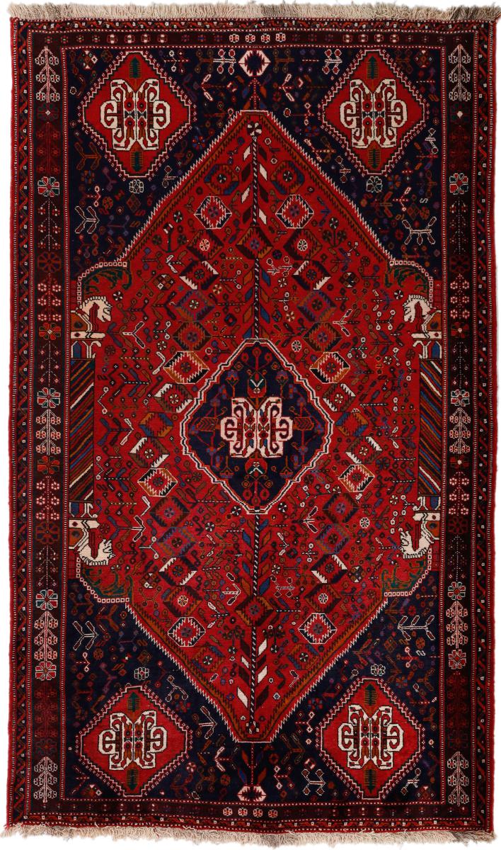Tapis persan Shiraz 279x167 279x167, Tapis persan Noué à la main