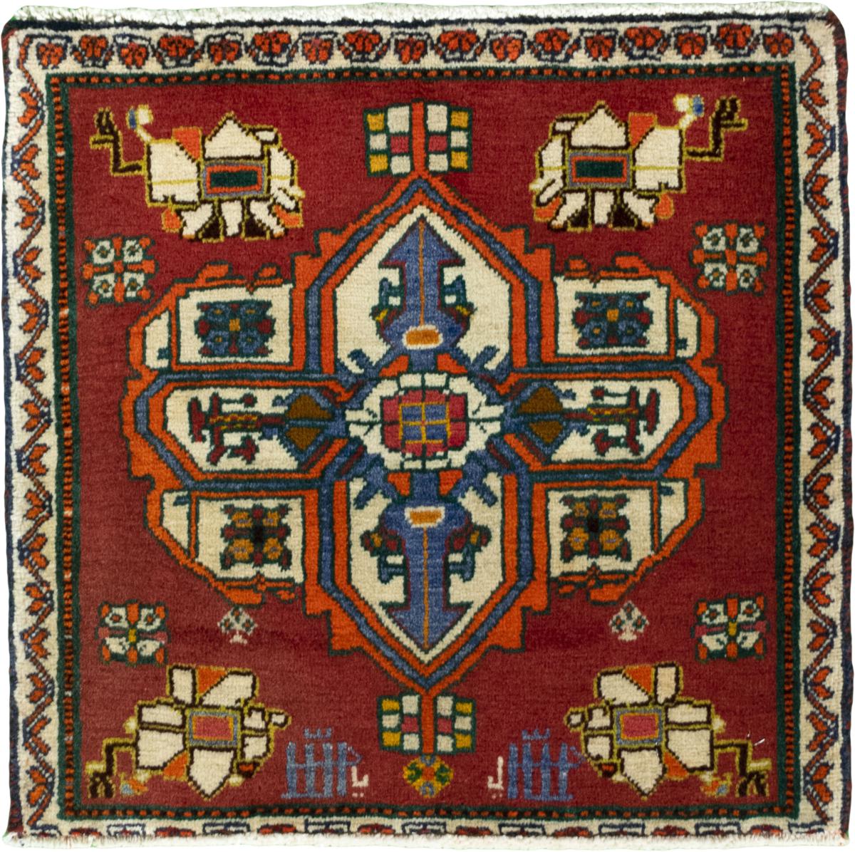 Persian Rug Shiraz 54x58 54x58, Persian Rug Knotted by hand