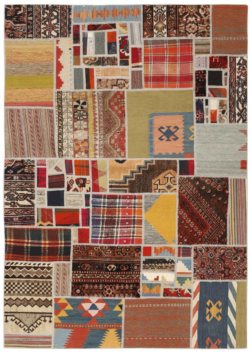 Perzsa szőnyeg Kilim Patchwork 199x141 199x141, Perzsa szőnyeg szőttesek