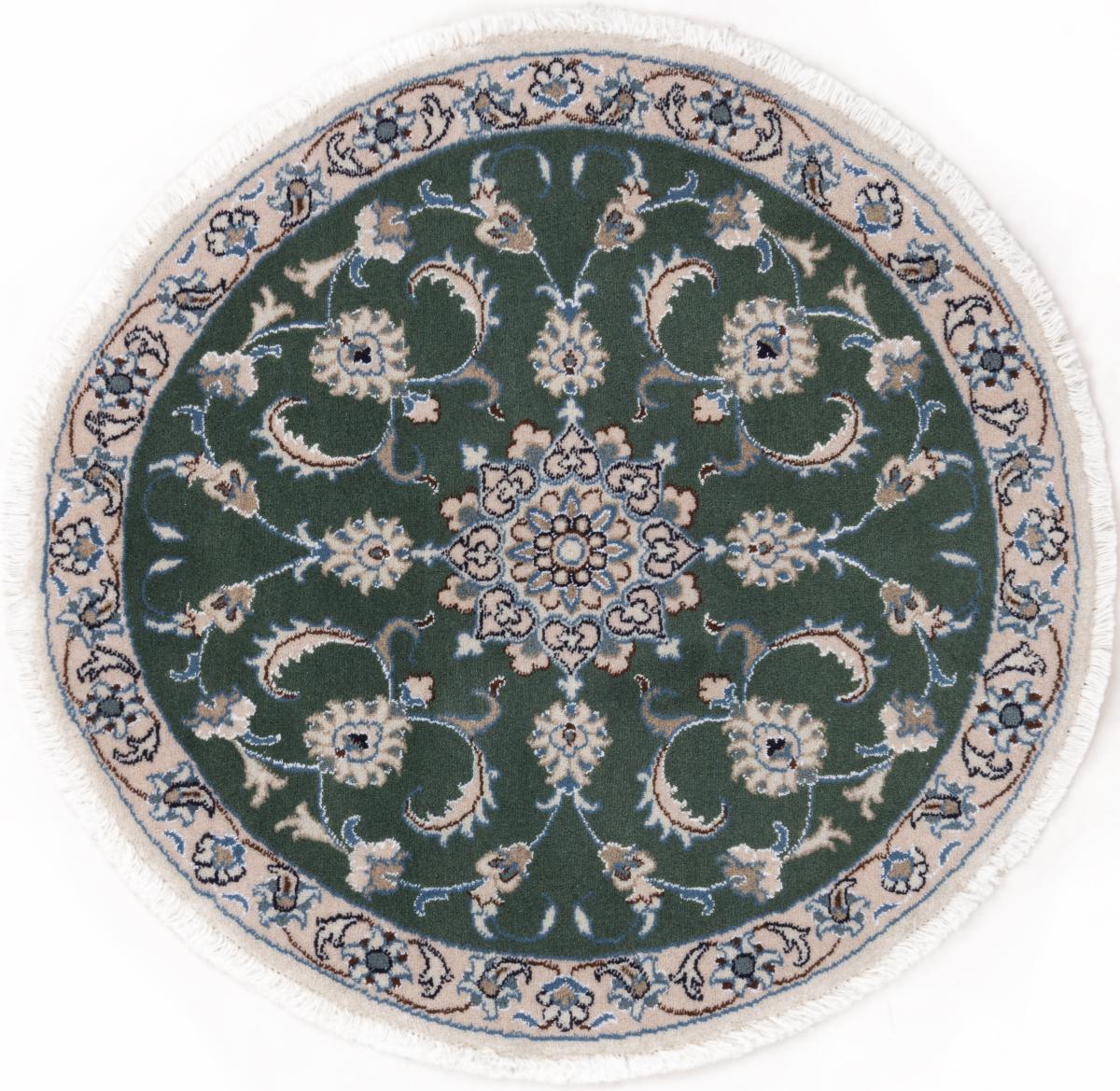 Tapis persan Naïn 99x101 99x101, Tapis persan Noué à la main