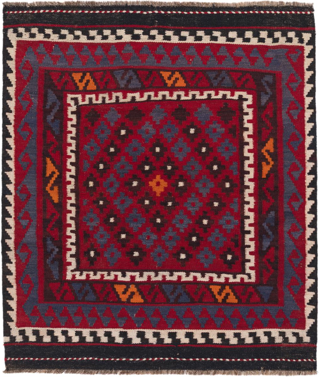 Afghan rug Kilim Afghan Antique 107x94 107x94, Persian Rug Woven by hand