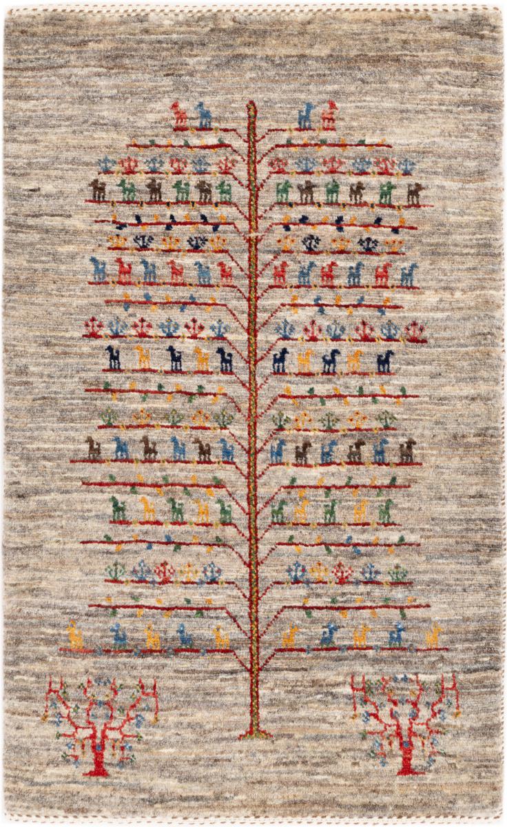 Tapis persan Persan Gabbeh Loribaft Atelier 91x55 91x55, Tapis persan Noué à la main