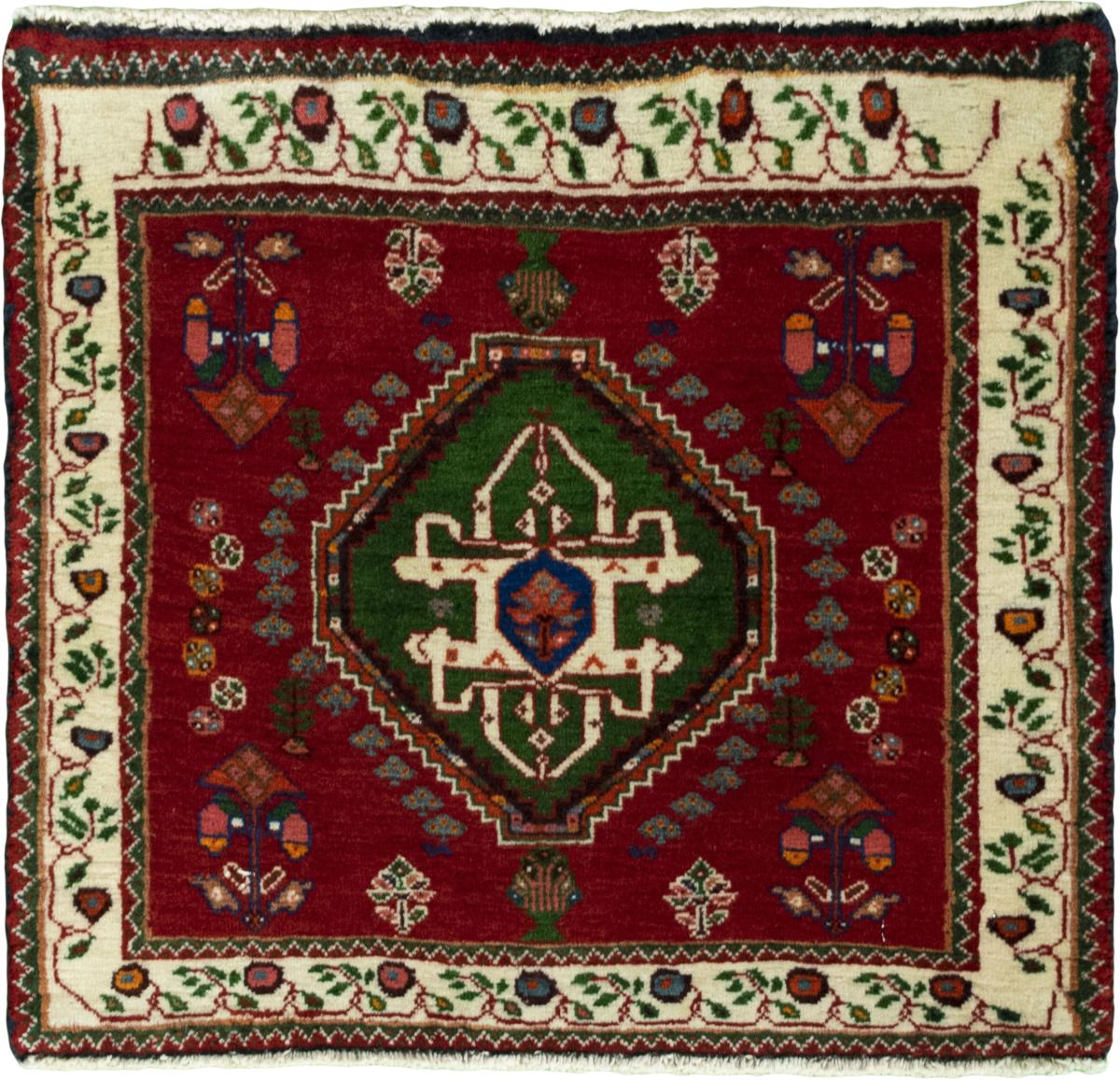 Tapis persan Shiraz 56x59 56x59, Tapis persan Noué à la main