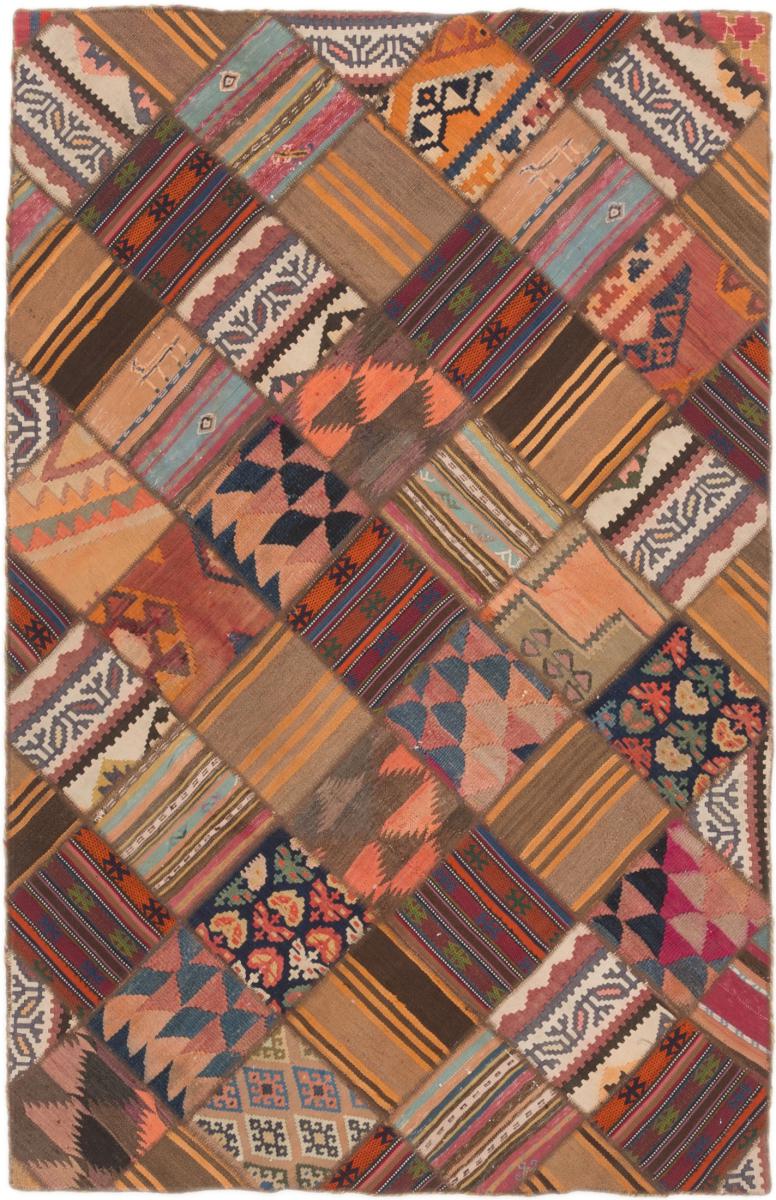 Tapete persa Kilim Patchwork 210x132 210x132, Tapete persa Tecido à mão