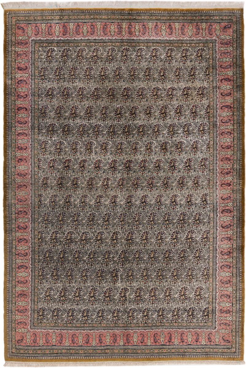 Perserteppich Ghom Seide 209x143 209x143, Perserteppich Handgeknüpft