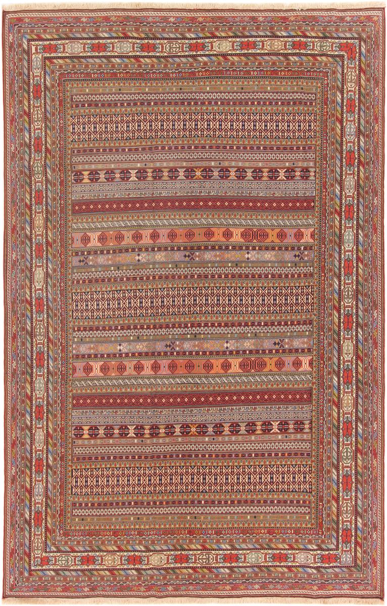 Tapete persa Kilim Soozani 304x196 304x196, Tapete persa Tecido à mão