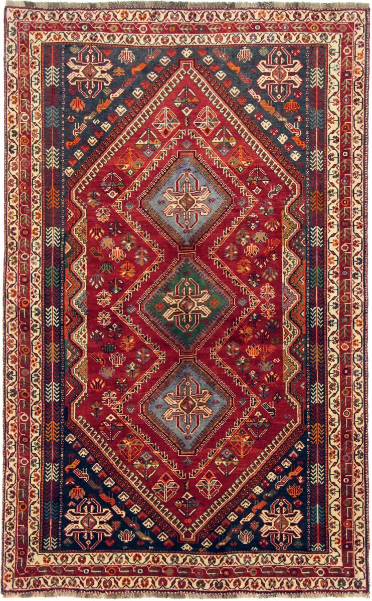 Persisk tæppe Ghashghai 261x162 261x162, Persisk tæppe Knyttet i hånden