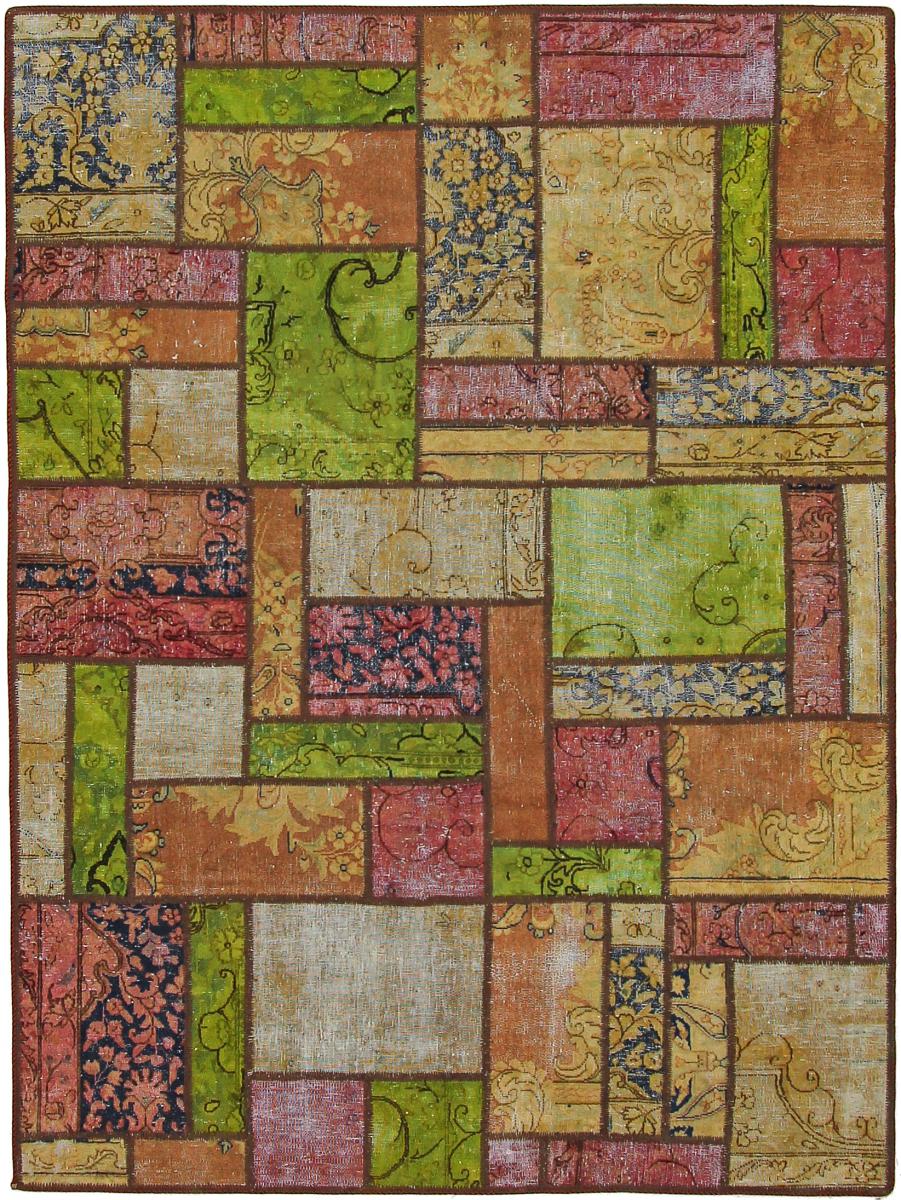 Perzsa szőnyeg Patchwork 201x151 201x151, Perzsa szőnyeg Kézzel csomózva