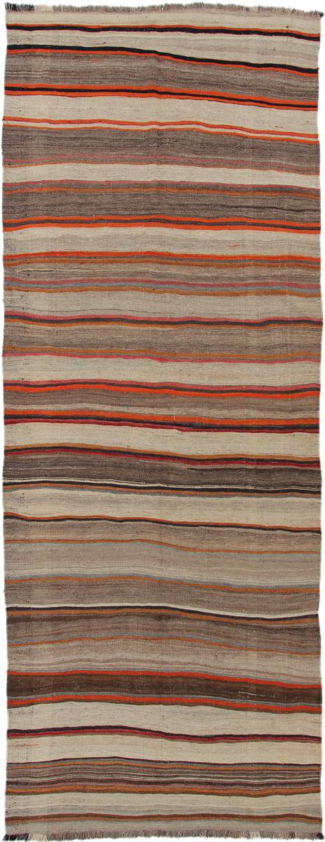 Tapete persa Kilim Fars Antigo 403x148 403x148, Tapete persa Tecido à mão