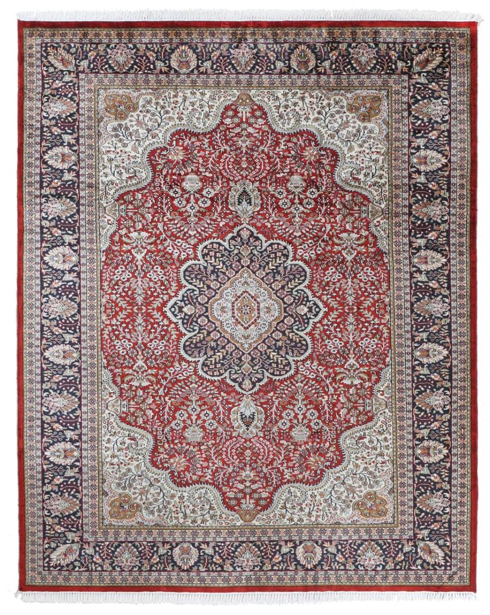 Tapis indien Agra Viskose 303x242 303x242, Tapis persan Noué à la main