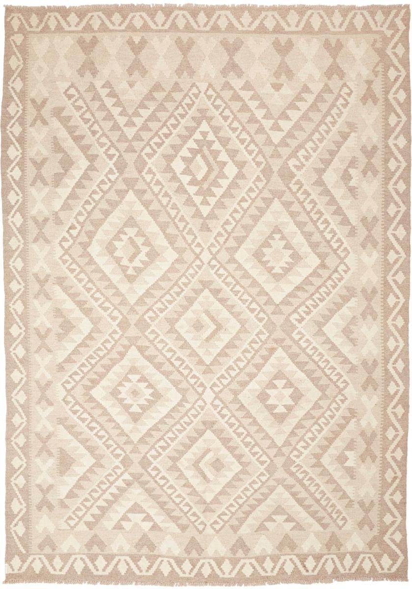 Tapis afghan Kilim Afghan 246x174 246x174, Tapis persan Tissé à la main