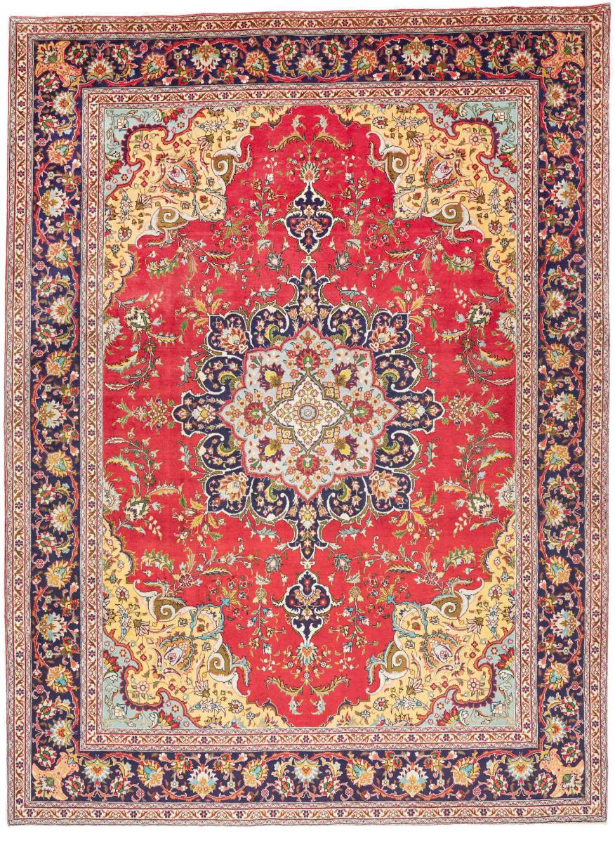Persisk tæppe Tabriz 349x258 349x258, Persisk tæppe Knyttet i hånden