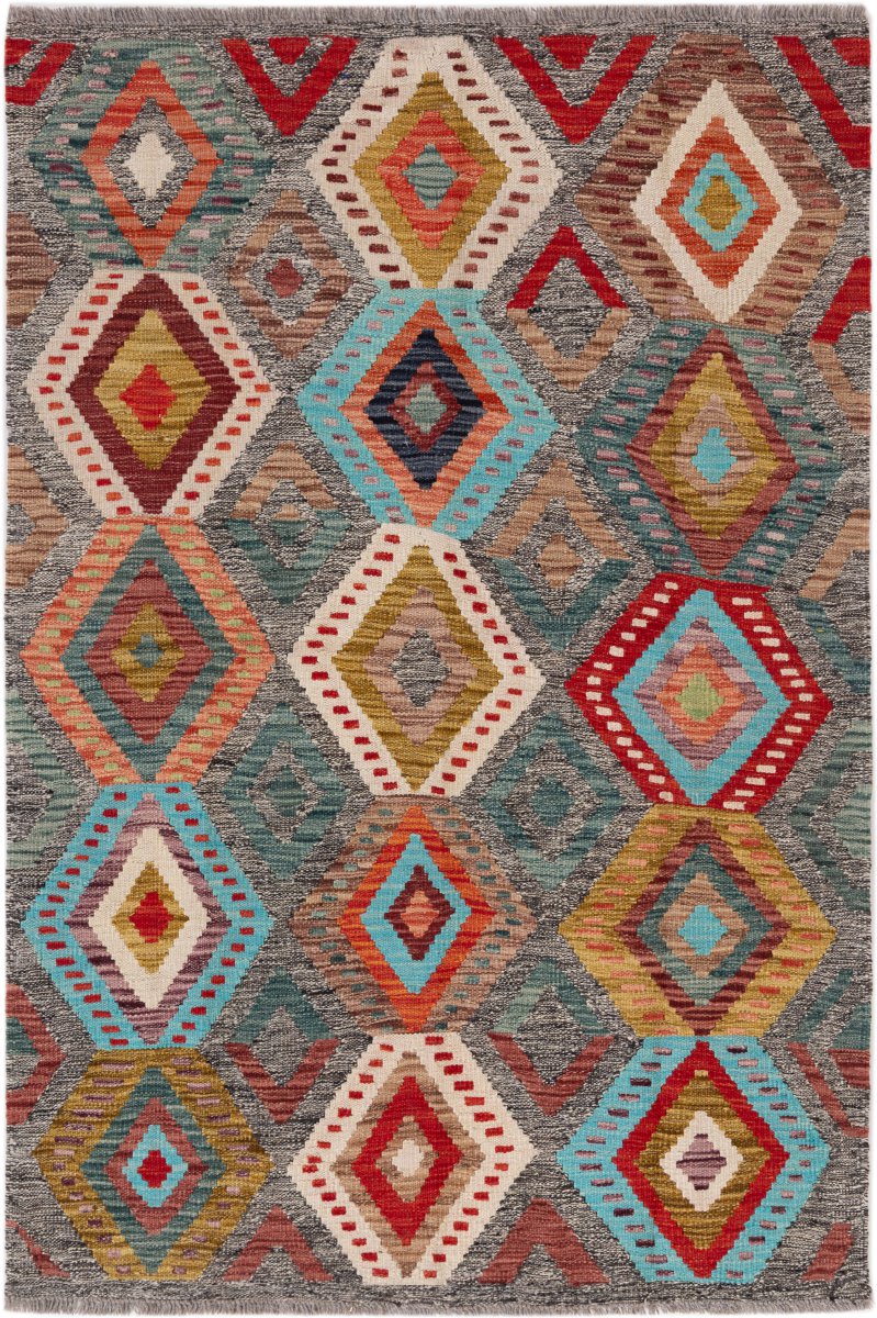 Afghan rug Kilim Afghan 5'1"x3'5" 5'1"x3'5", Persian rug Handwoven
