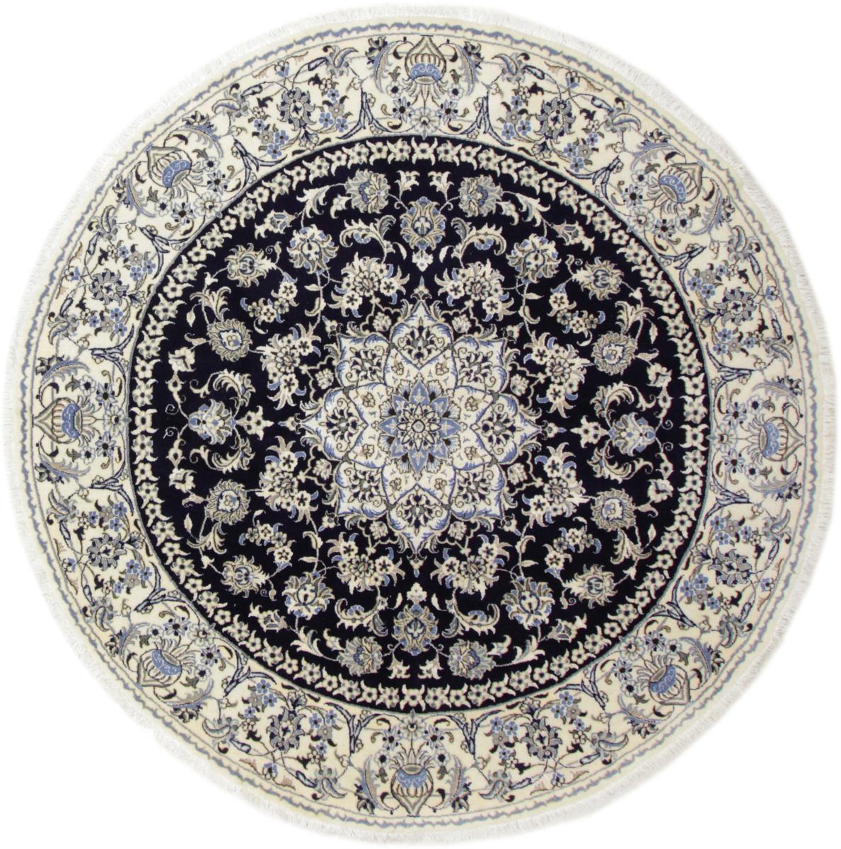Tapis persan Naïn 251x249 251x249, Tapis persan Noué à la main