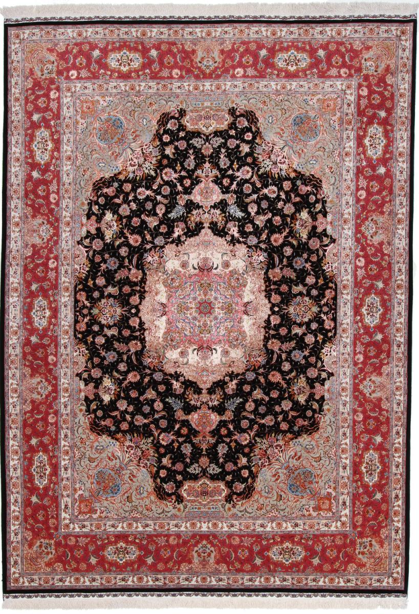 Persisk tæppe Tabriz 70Raj Ghorbani Silketrend 353x255 353x255, Persisk tæppe Knyttet i hånden