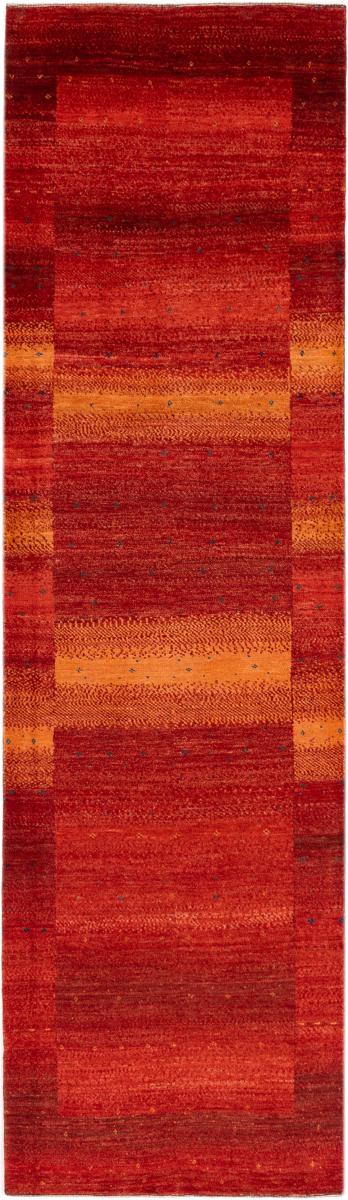 Tapis persan Persan Gabbeh Loribaft Essence 315x91 315x91, Tapis persan Noué à la main