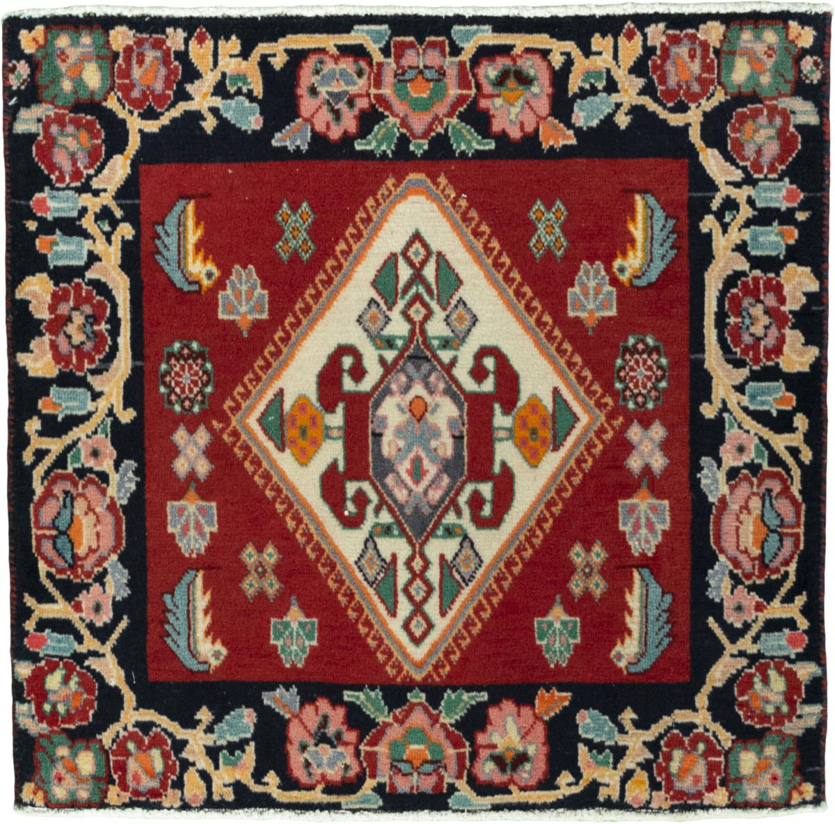 Persialainen matto Shiraz 63x64 63x64, Persialainen matto Solmittu käsin