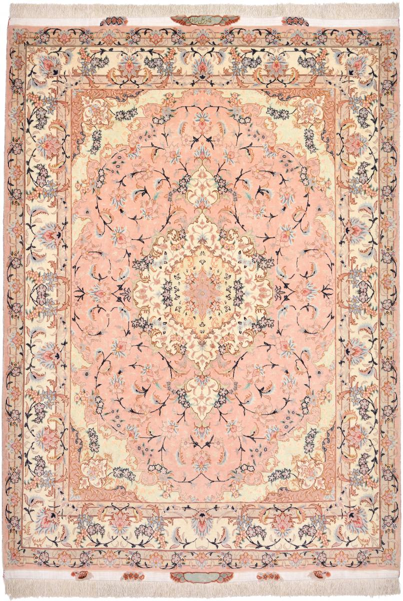 Tapete persa Tabriz 50Raj 204x149 204x149, Tapete persa Atado à mão