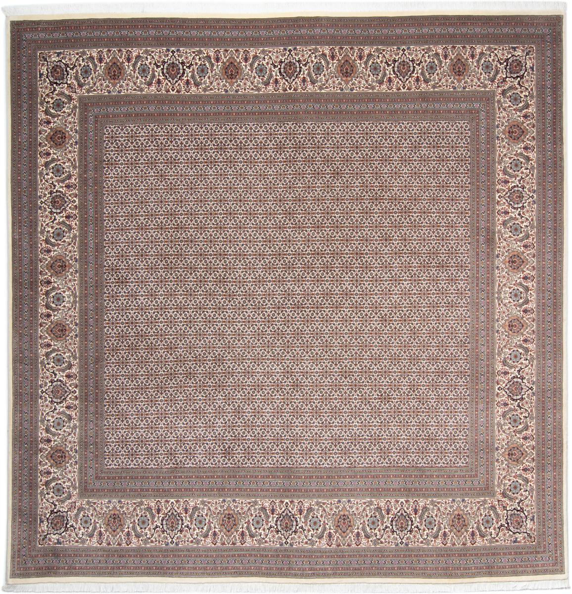 Tapete persa Tabriz 50Raj 257x250 257x250, Tapete persa Atado à mão