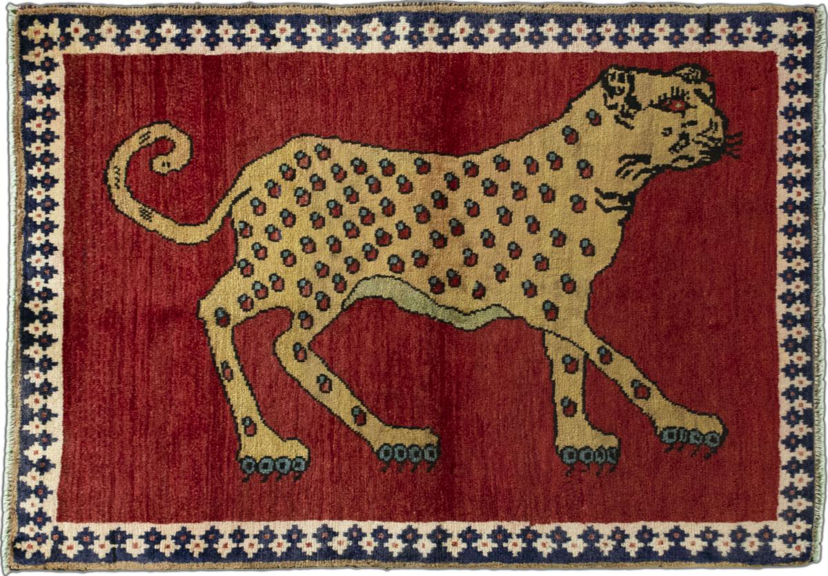 Alfombra persa Persia Gabbeh Ghashghai 123x86 123x86, Alfombra persa Anudado a mano