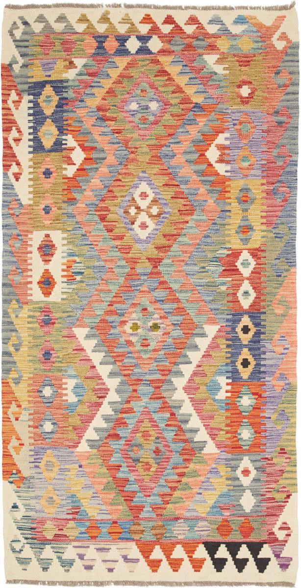 Afgán szőnyeg Kilim Afgán 197x104 197x104, Perzsa szőnyeg Kézzel szőtt