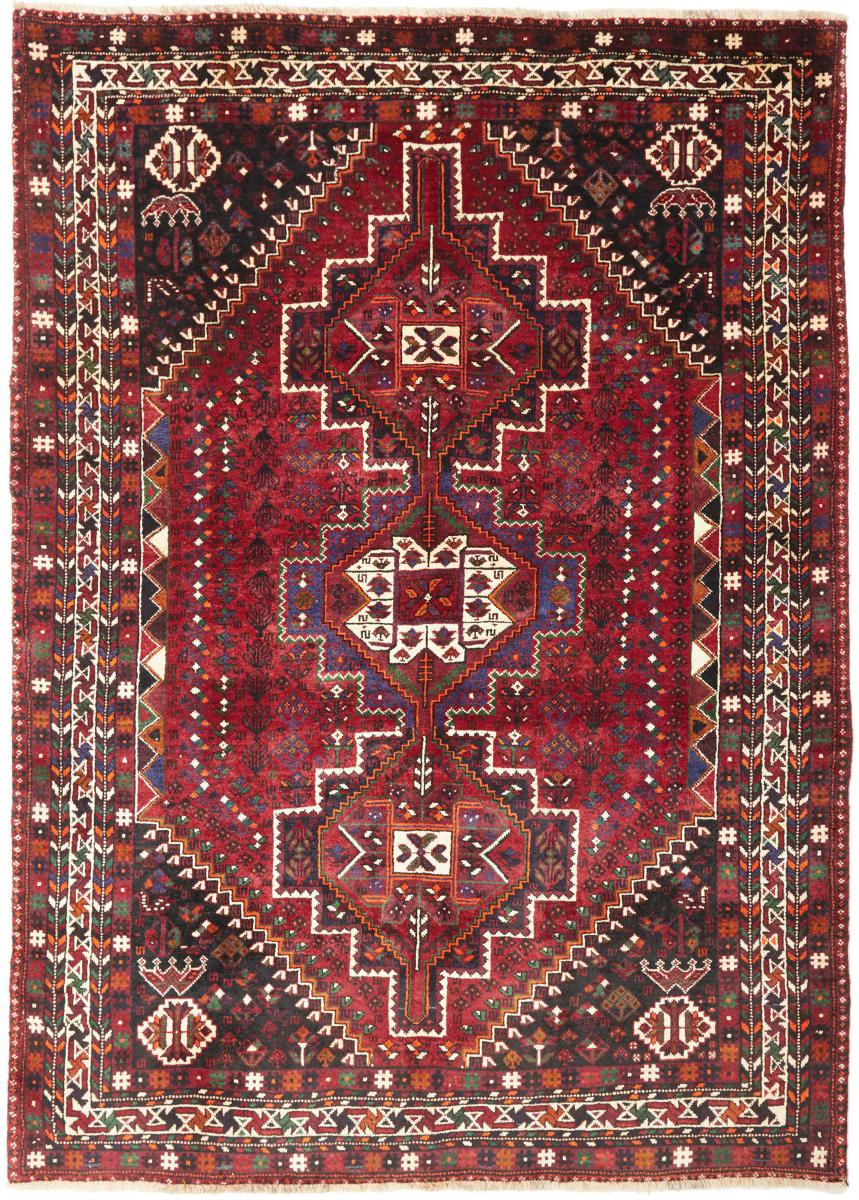 Alfombra persa Shiraz 261x187 261x187, Alfombra persa Anudado a mano