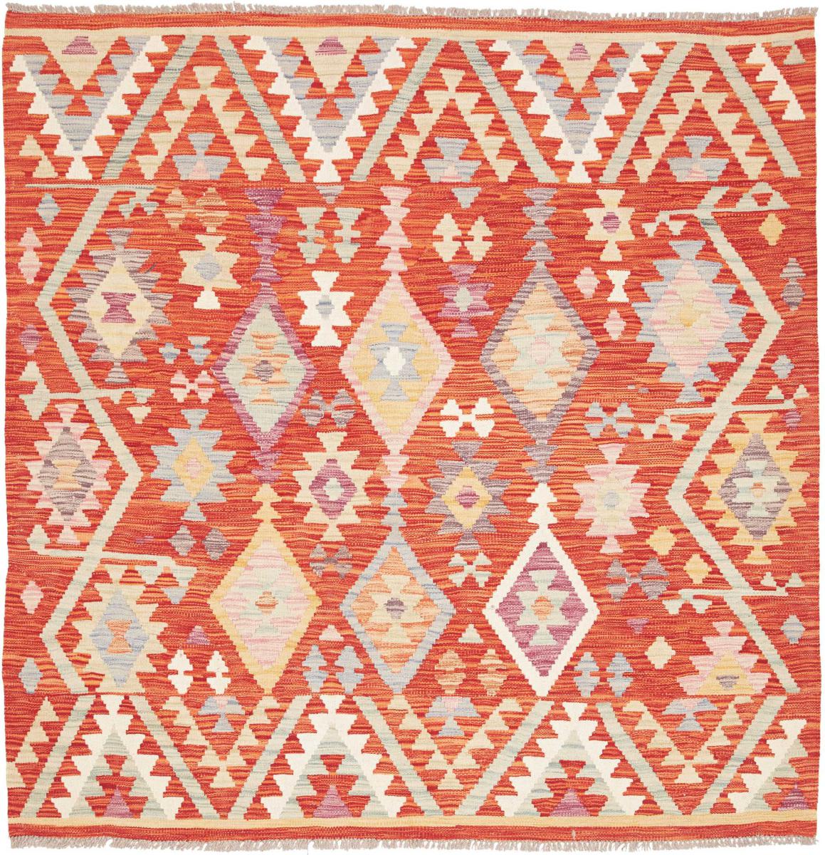 アフガンカーペット キリム アフガン 159x156 159x156,  ペルシャ絨毯 手織り